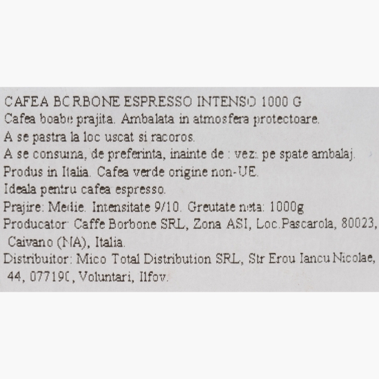 Cafea boabe Espresso Intenso 1000g