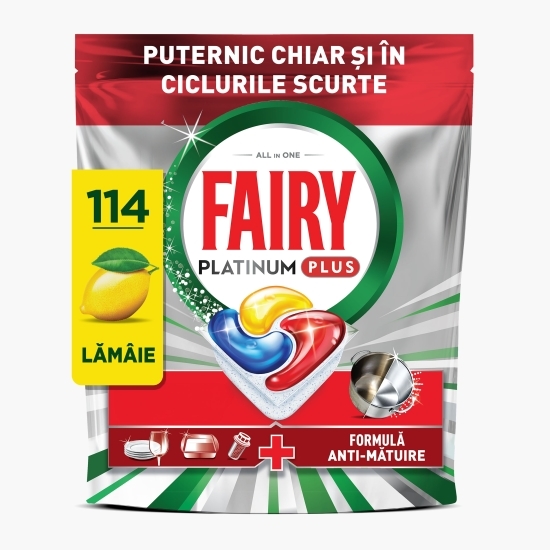Detergent capsule pentru mașina de spălat vase Platinum Plus, 114 spălări