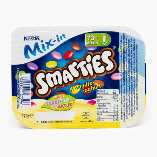 Mix iaurt cu vanilie și Smarties 120g