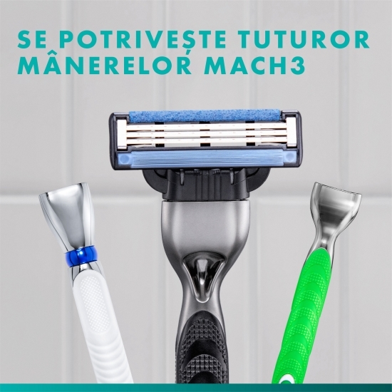 Aparat de ras Mach 3, 1 mâner + 2 rezerve