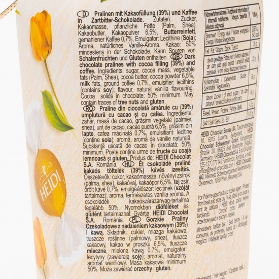 Praline din ciocolată amăruie cu cafea 120g