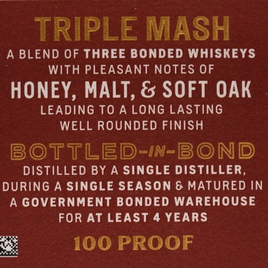 Tennessee Triple Mash Whiskey 50% alc. 0.7l