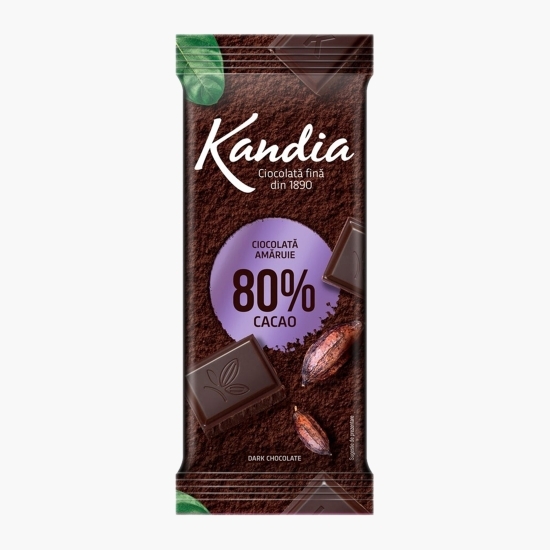Ciocolată neagră 80% cacao, 80g