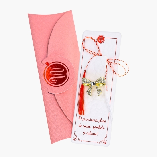 Mărțișor broșă fundiță