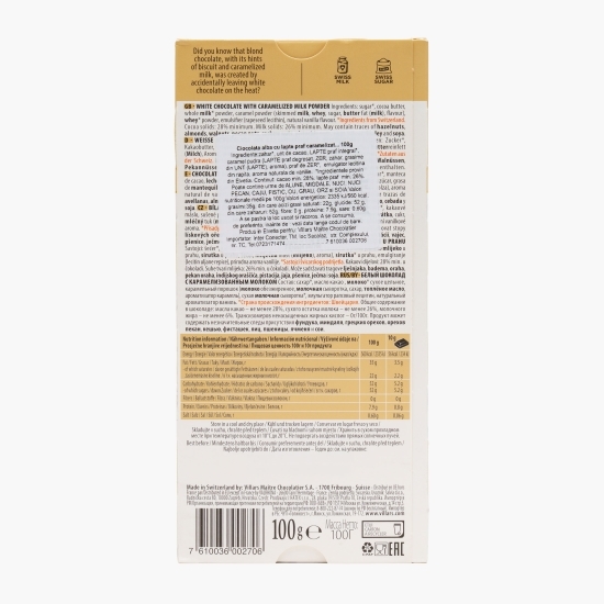Ciocolată cu lapte și caramel 100g