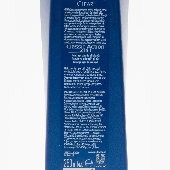 Șampon antimătreață pentru bărbați Classic 250ml