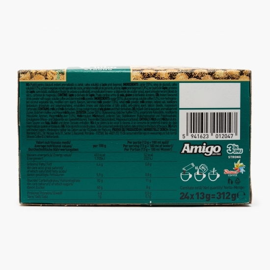 3 în 1 Strong plicuri, 24x13g, mix de cafea instant
