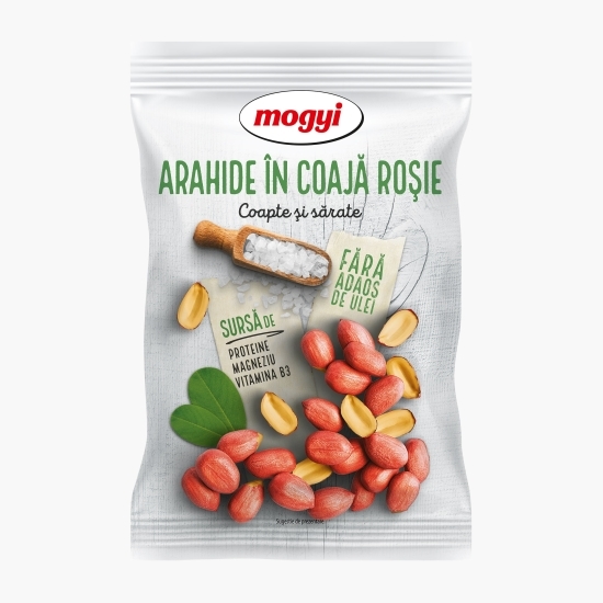 Arahide în coajă roșie coapte și sărate 150g