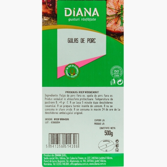 Carne de porc pentru gulaș 500g