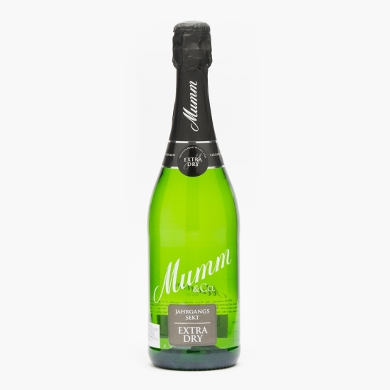 Vin spumant alb extra dry Jahrgangs Sekt, 11.5%, 750ml