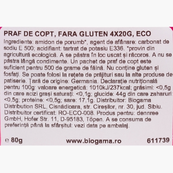 Praf de copt eco, 4x20g