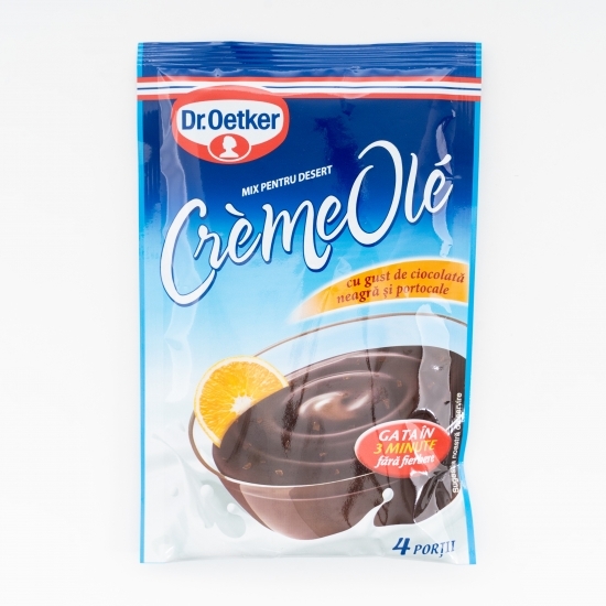 Mix pentru desert Crème Olé cu gust de ciocolată neagră și portocale 76g