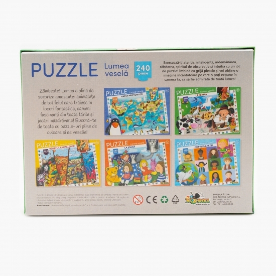 Puzzle - Lumea veselă la fermă (240 piese) 3+ ani