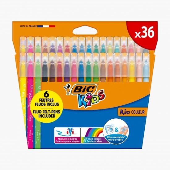 Markere colorate ultralavabile Kids 36 buc
