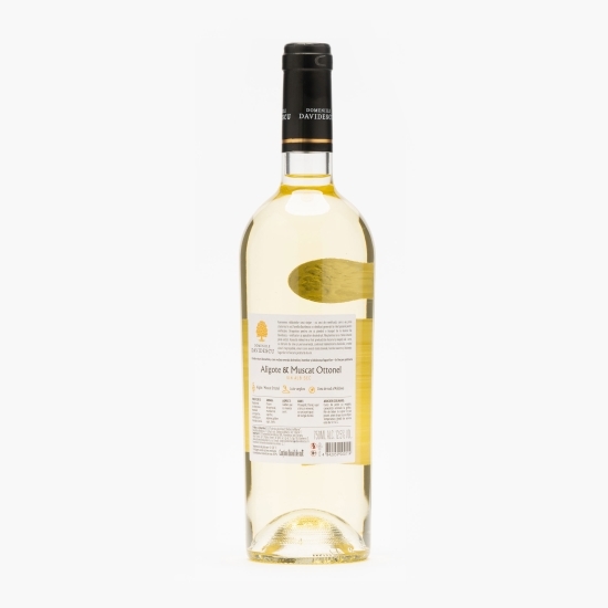 Vin alb sec Aligote & Muscat Ottonel, 12.5%, 750ml
