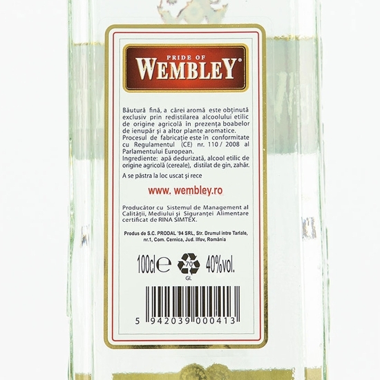 Gin London Dry 40% alc. 1l