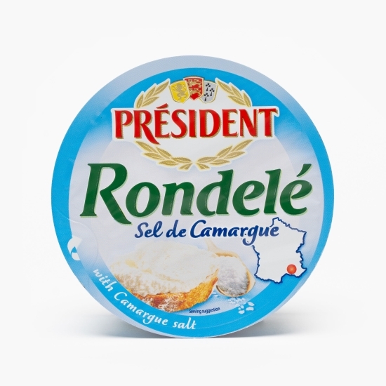 Cremă de brânză aerată Rondelé cu sare de Camargue 100g