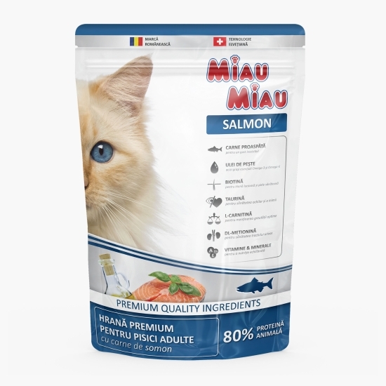 Hrană uscată premium pentru pisici adulte 800g, cu somon