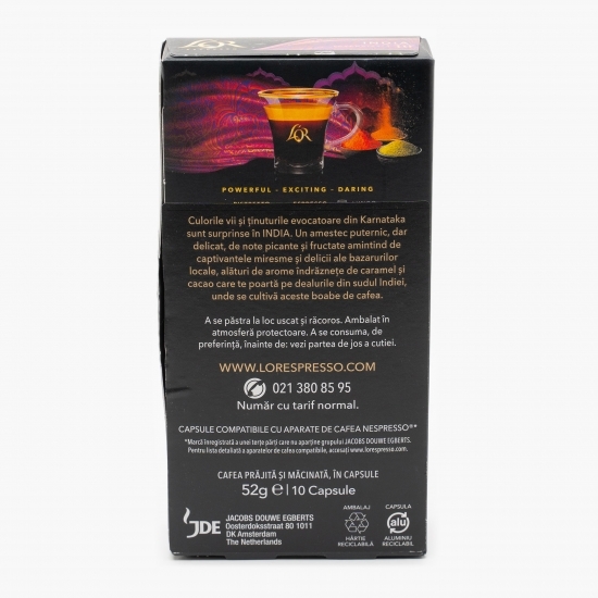 Espresso India, 10 băuturi, 52g, capsule cafea