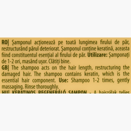 Șampon regenerant cu keratină Tratament Expert 400ml