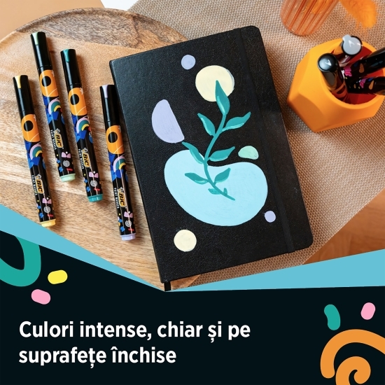 Markere cu vopsea pe bază de apă Intensity, 4 buc