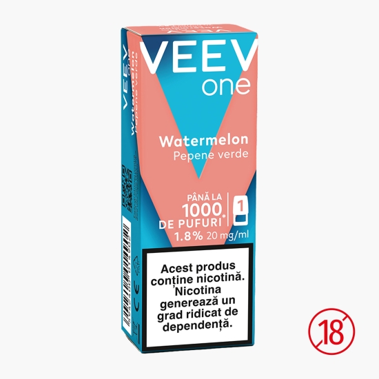 Capsulă pentru țigară electronică Watermelon 1.8%, 20mg/ml nicotină, 1000 puffs
