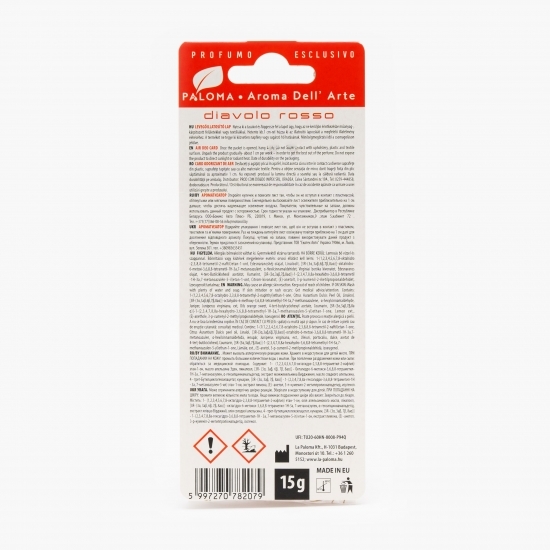Card odorizant de aer Diavolo Rosso 15g