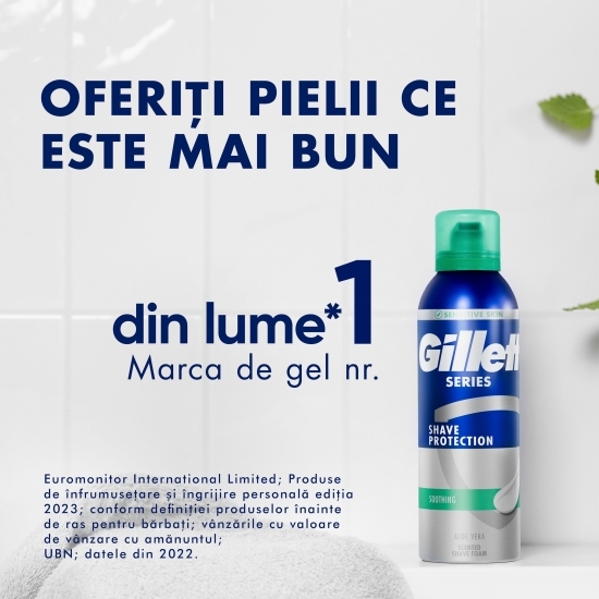 Spumă de ras calmantă Aloe Vera 250ml