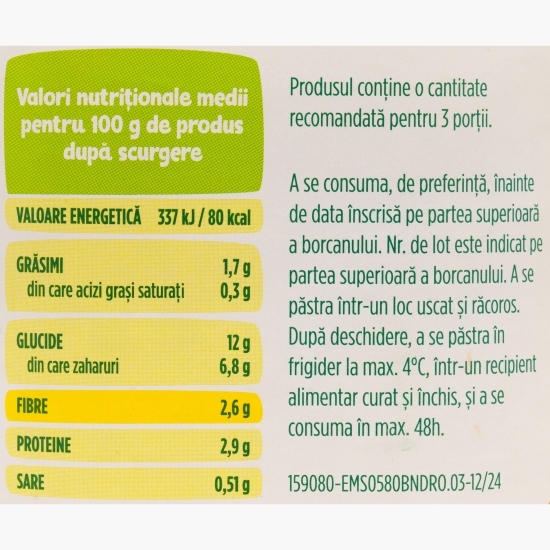 Porumb dulce boabe 580g