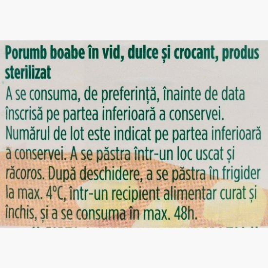 Porumb boabe dulce și crocant, 670g