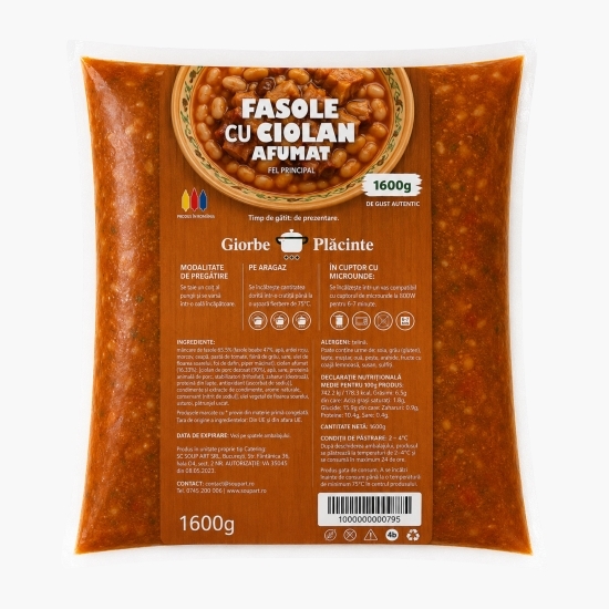 Fasole cu ciolan afumat 1.6kg