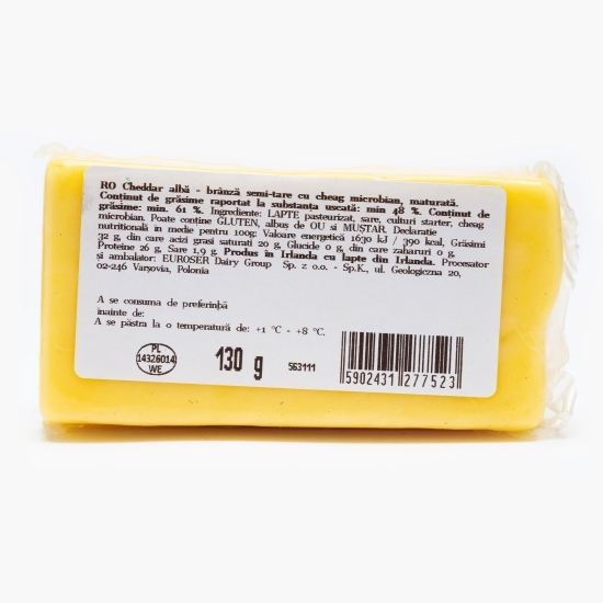 Brânză Cheddar White (alb) 130g