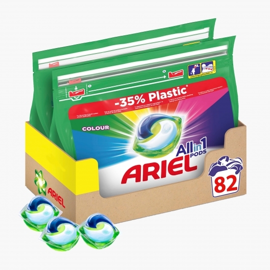 Detergent de rufe capsule All in One Pods Color, 82 spălări