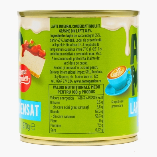 Lapte condensat 8.5% grăsime 370g