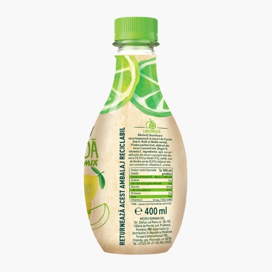 Băutură necarbogazoasă de limonadă lămâie și lime 0.4l