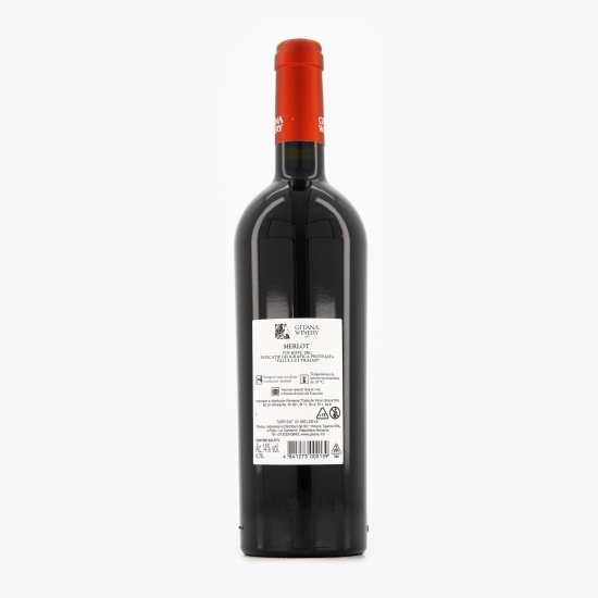 Vin roșu sec Merlot Reserva, 14%, 0.75l