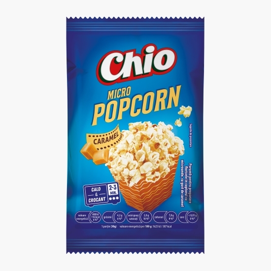 Popcorn microunde cu gust de caramel 90g