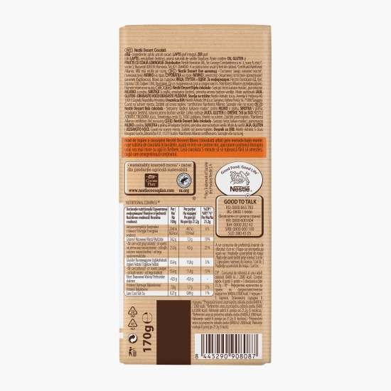 Ciocolată de menaj albă 170g