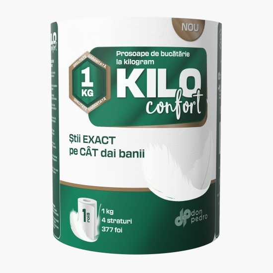 Prosop de hârtie Confort monorolă 60m, 4 straturi, 377 foi