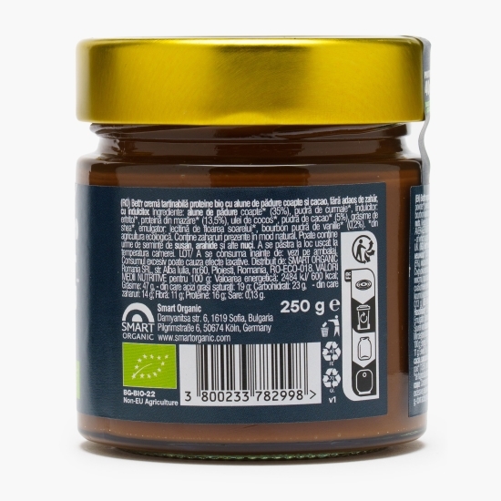 Cremă proteică de alune și cacao, fără zahăr adăugat eco 250g