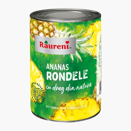 Compot ananas rondele în sirop 567g 