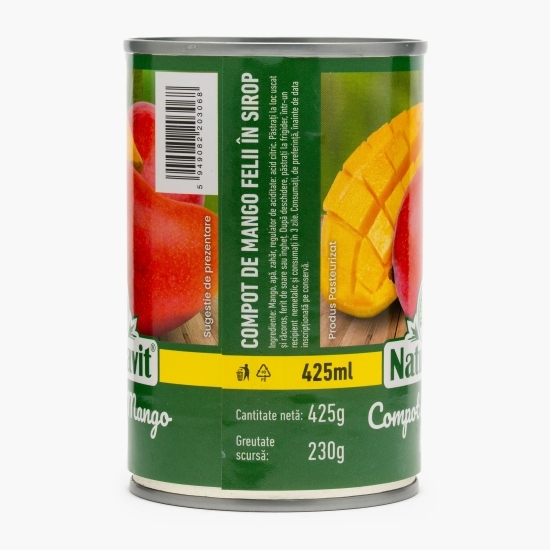 Compot de mango felii, în sirop 425g