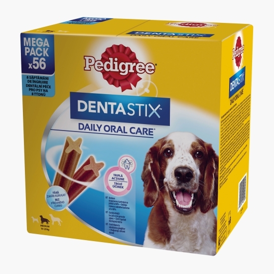 Batoane dentare pentru câini de talie medie, 56 buc, 1440g, Dentastix 