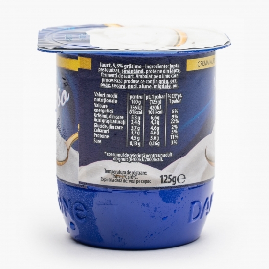 Iaurt Cremosso natural 5.3% grăsime, 125g