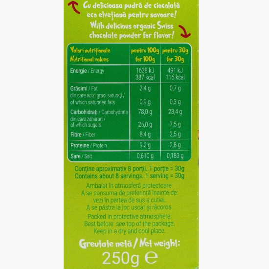 Cereale petale cacao ușoare eco 250g