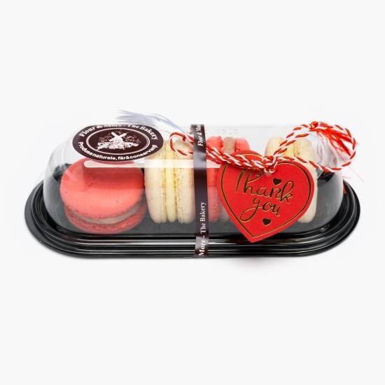 Macarons căpșune și cocos Mărțișor 80g