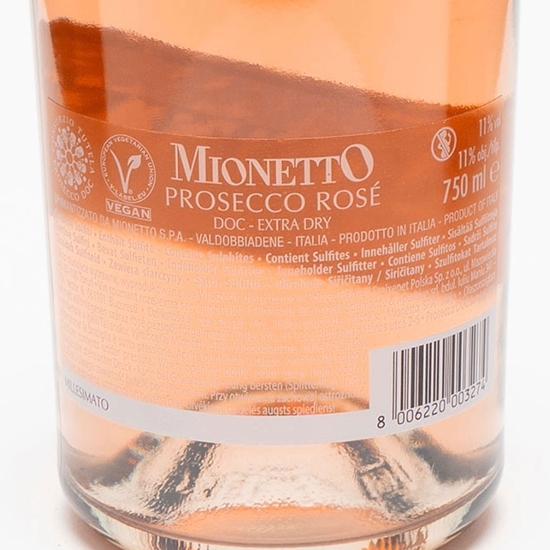 Vin rose extra sec Prosecco, 11%, 0.75l