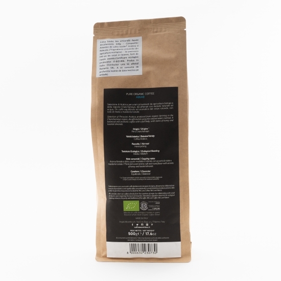 Cafea boabe eco artizanală decofeinizată Aquae 500g