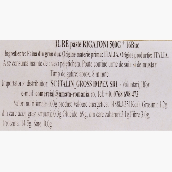 Paste Rigatoni 500g