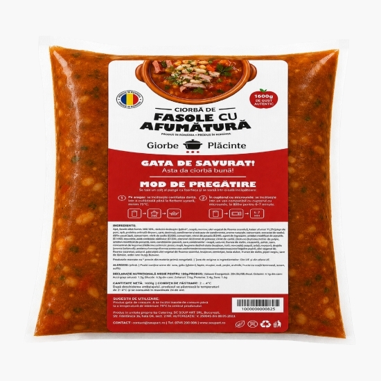 Ciorbă cu fasole și afumatură 1.6kg